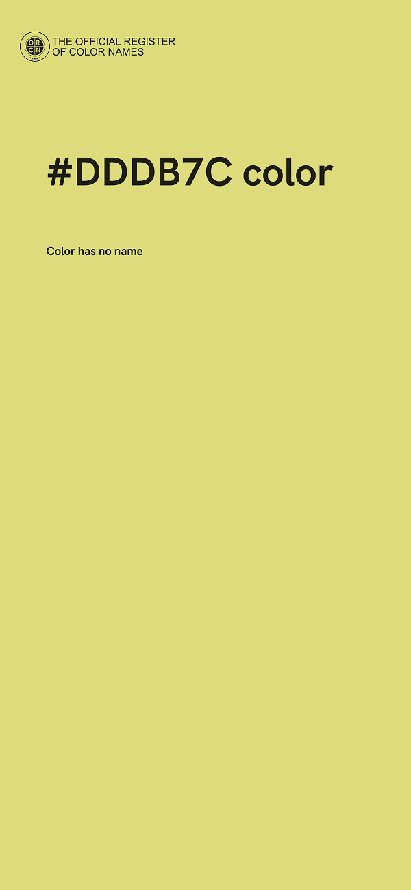 #DDDB7C color image