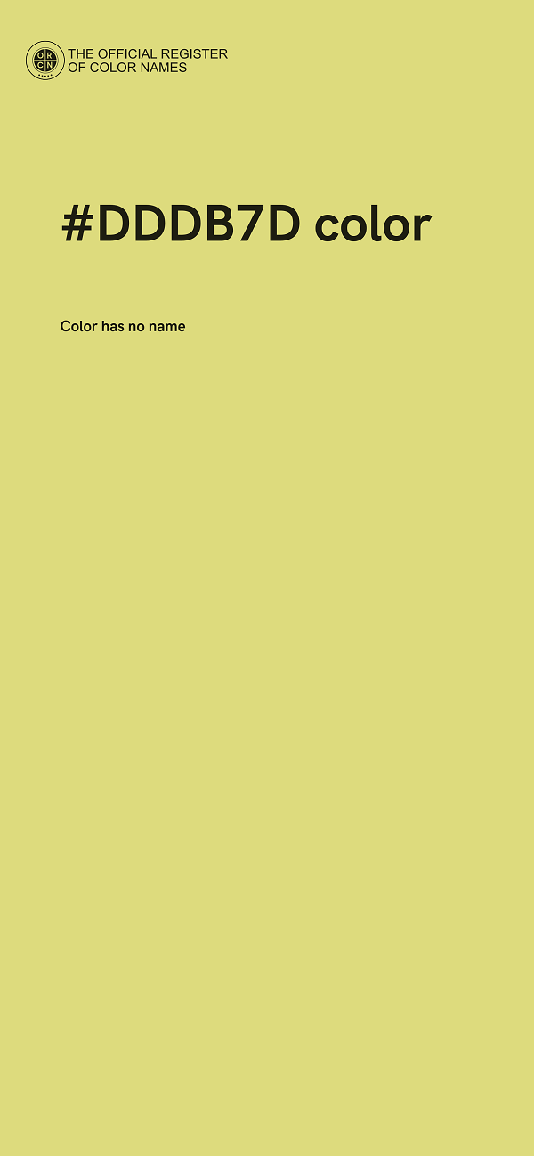#DDDB7D color image