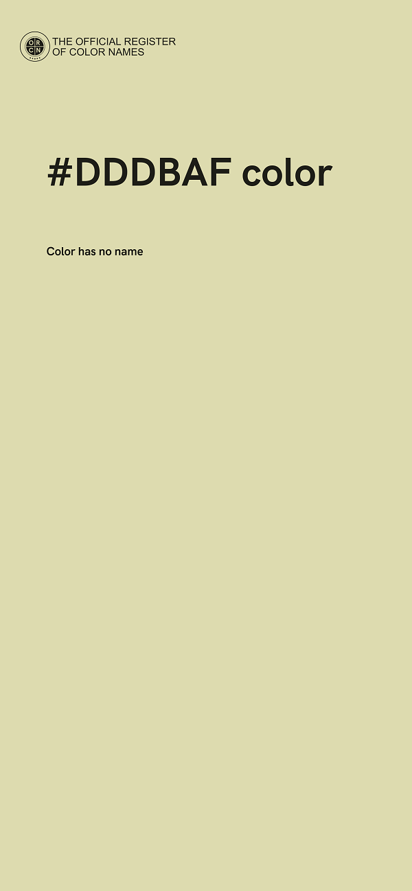 #DDDBAF color image