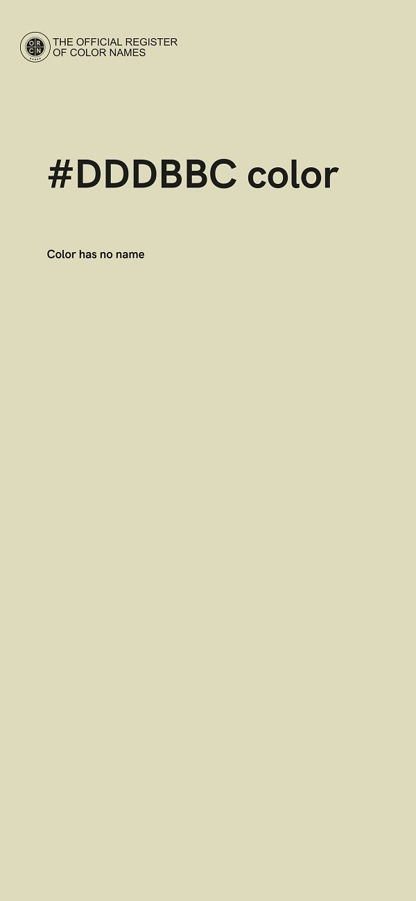 #DDDBBC color image