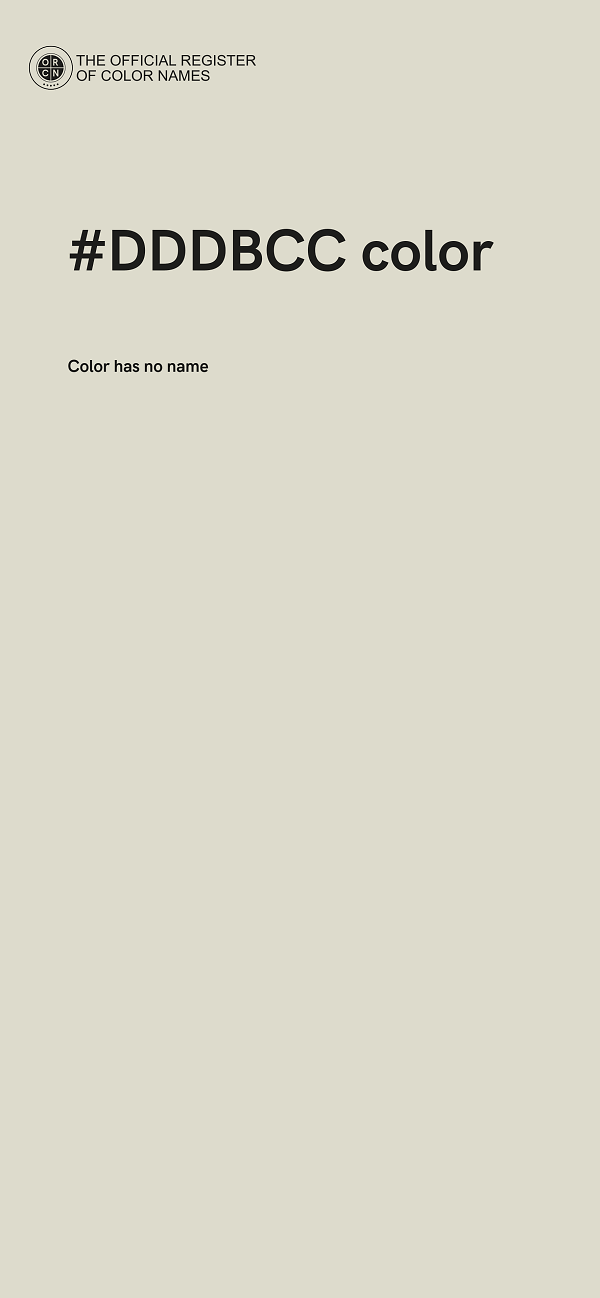 #DDDBCC color image
