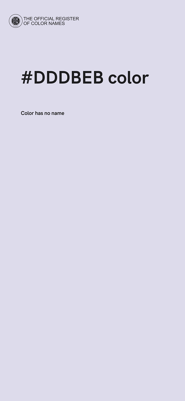 #DDDBEB color image