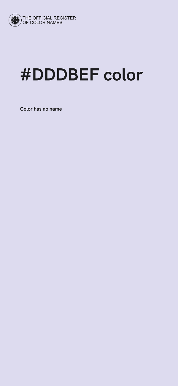 #DDDBEF color image