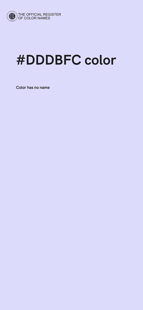 #DDDBFC color image