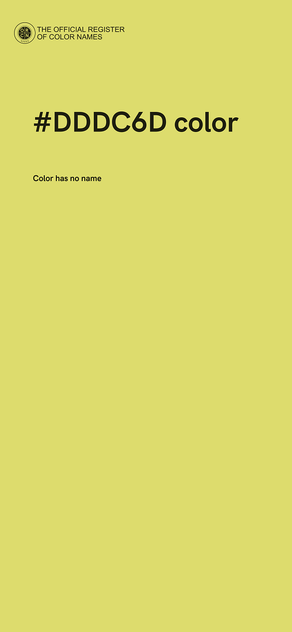 #DDDC6D color image