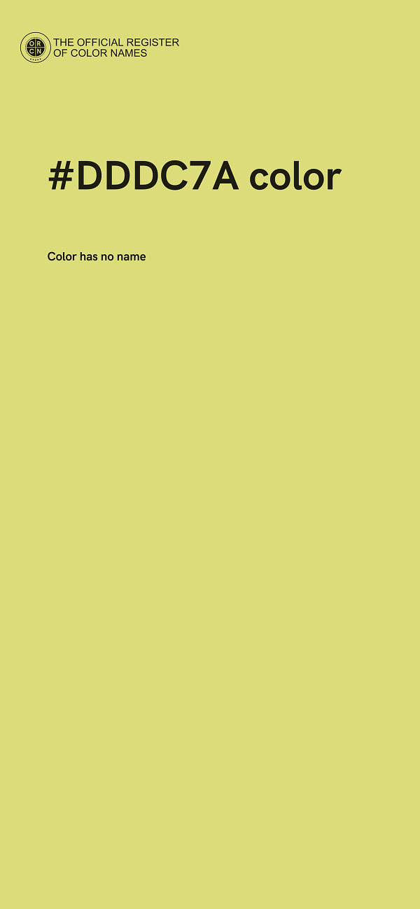 #DDDC7A color image
