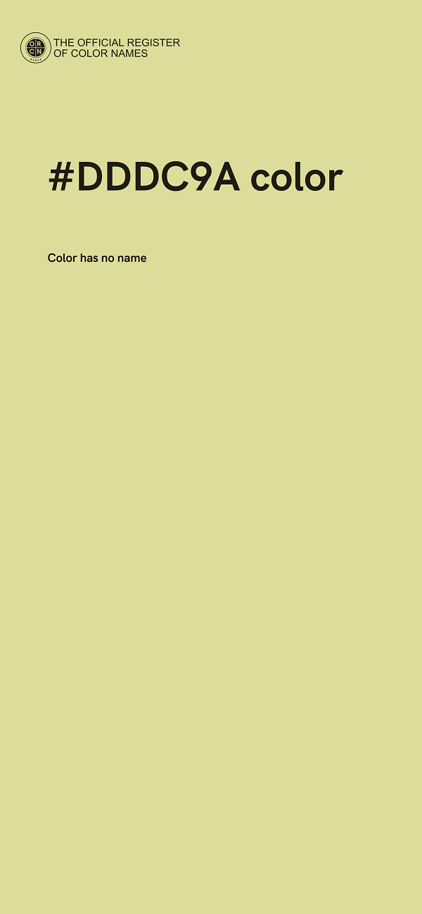 #DDDC9A color image