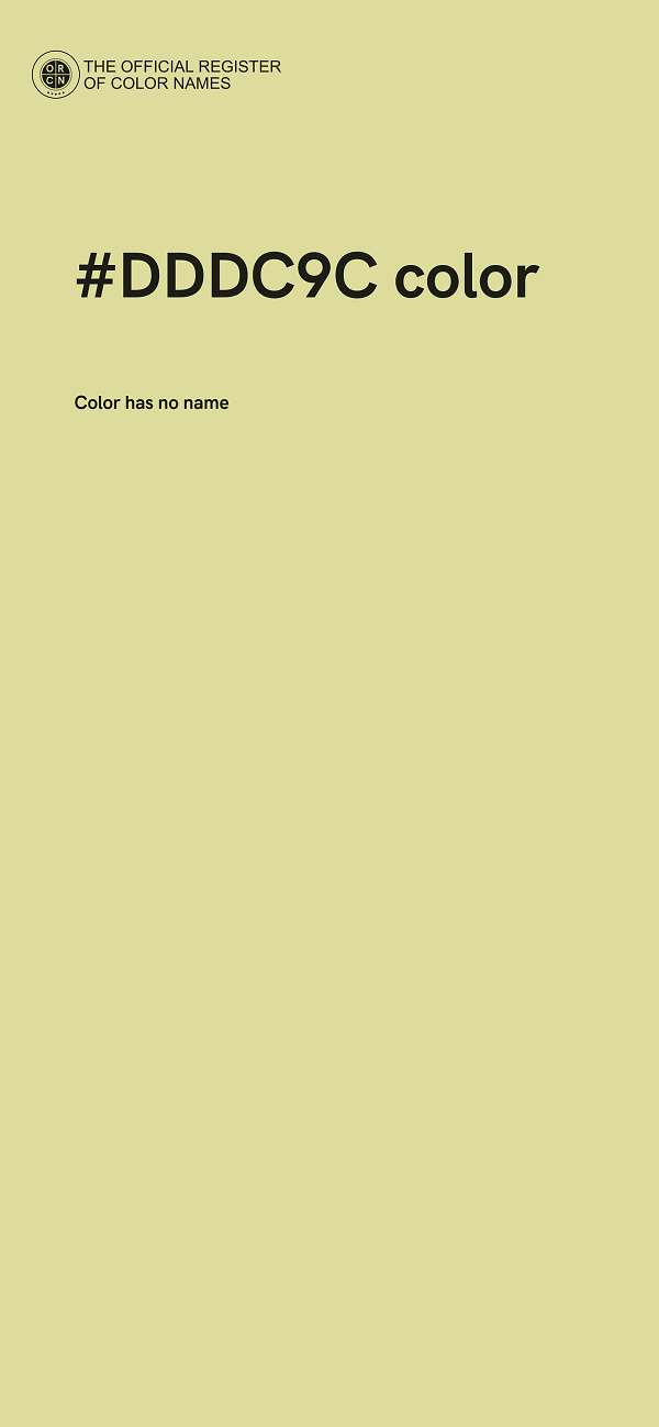 #DDDC9C color image