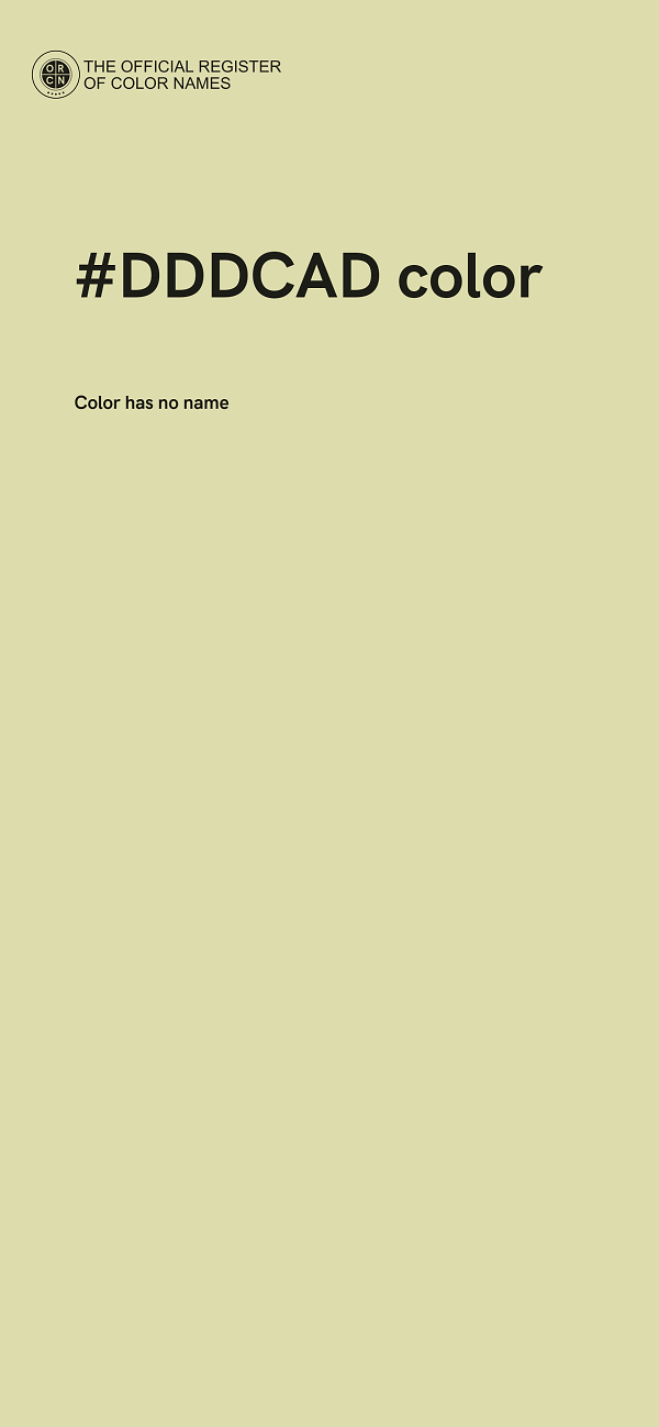 #DDDCAD color image