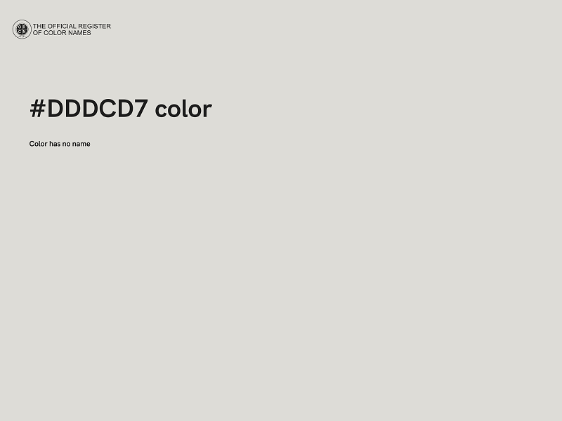 #DDDCD7 color image