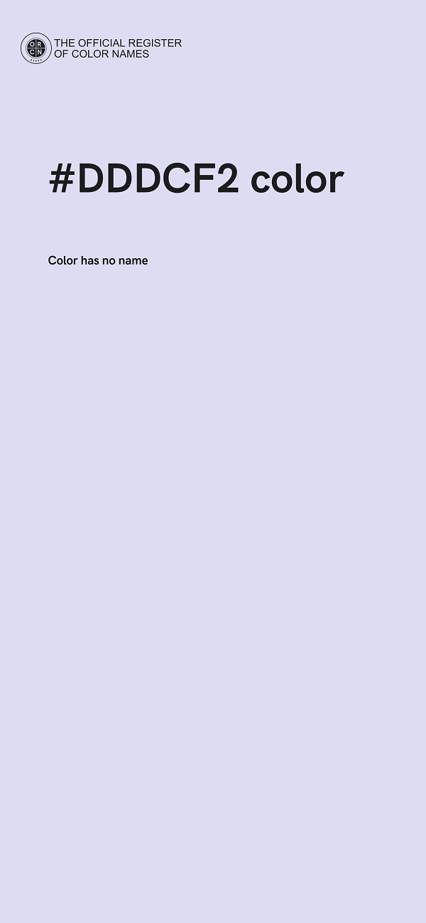 #DDDCF2 color image