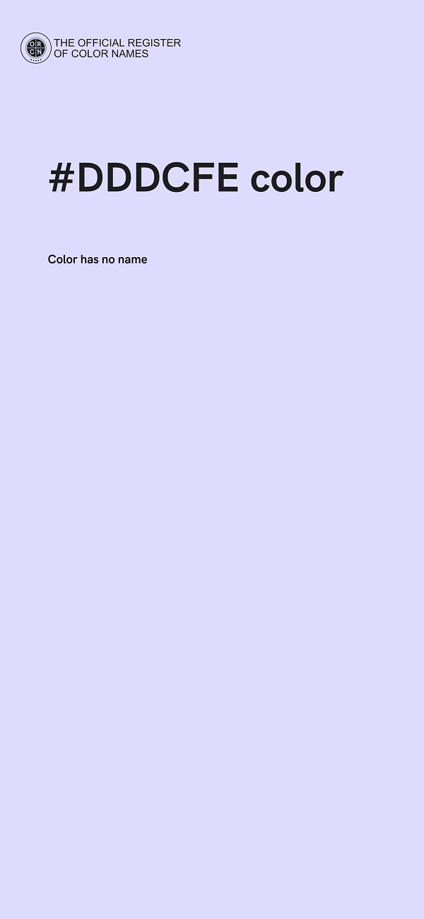 #DDDCFE color image