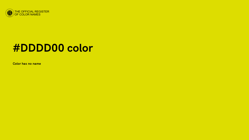 #DDDD00 color image