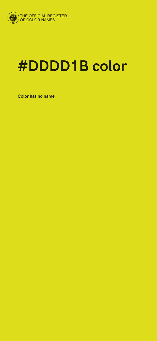 #DDDD1B color image