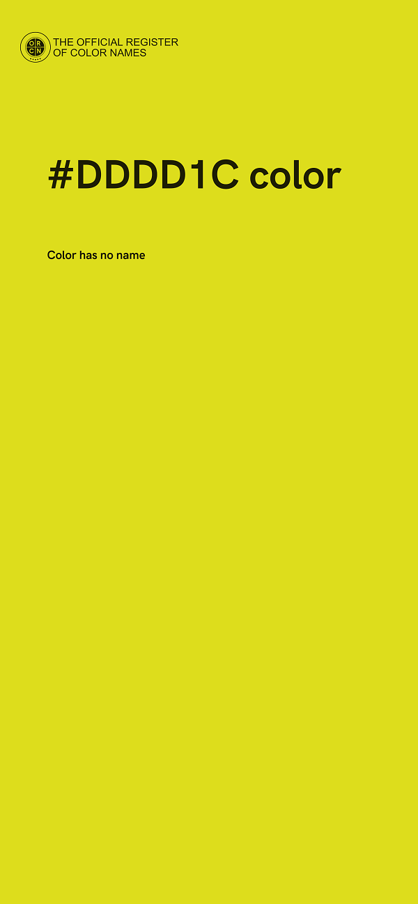 #DDDD1C color image