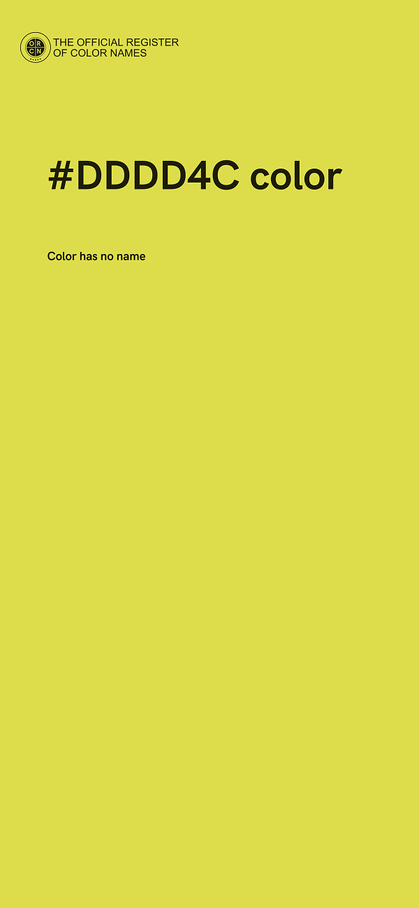 #DDDD4C color image