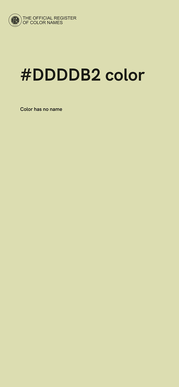 #DDDDB2 color image
