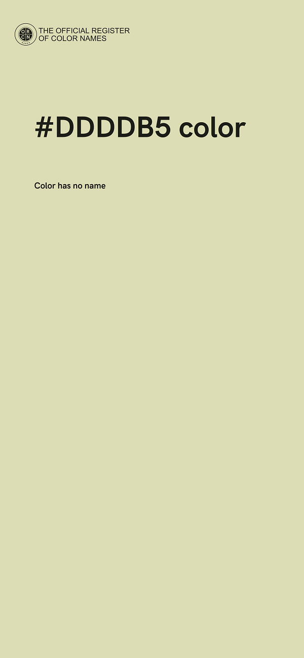 #DDDDB5 color image