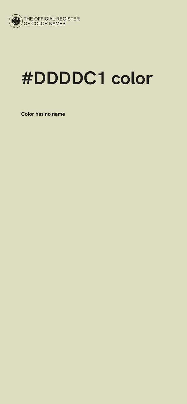 #DDDDC1 color image