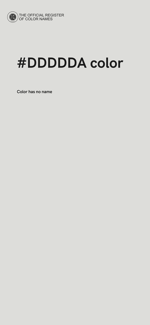 #DDDDDA color image