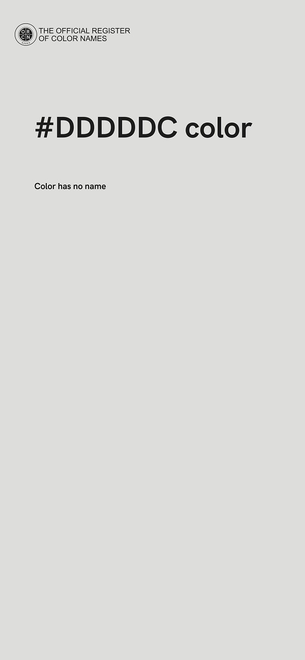 #DDDDDC color image
