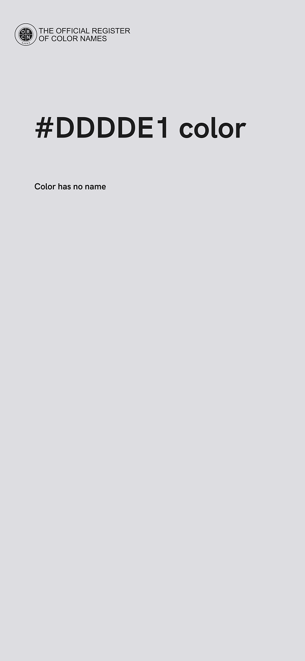 #DDDDE1 color image