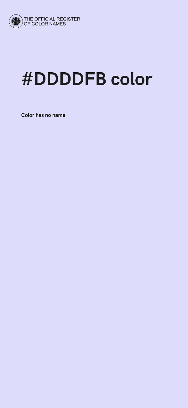 #DDDDFB color image