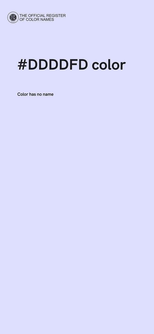 #DDDDFD color image