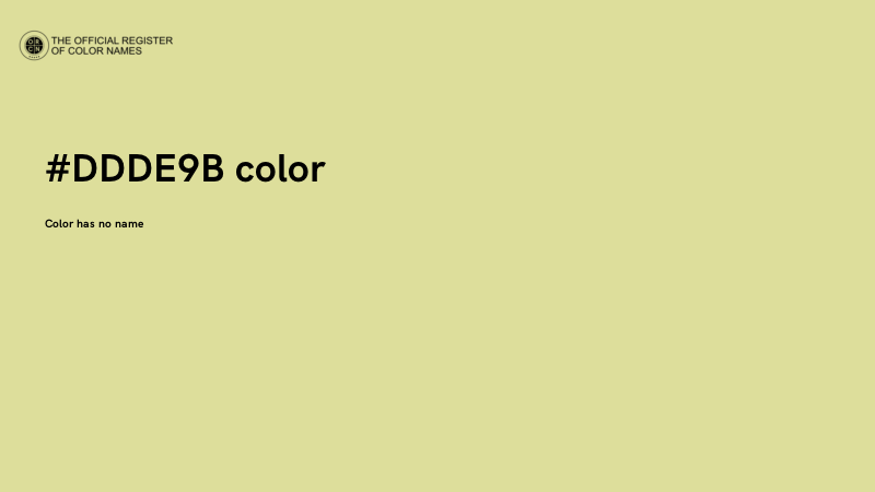 #DDDE9B color image