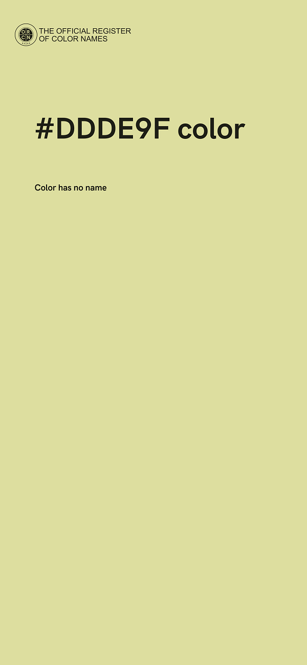 #DDDE9F color image