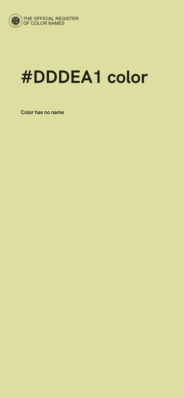 #DDDEA1 color image