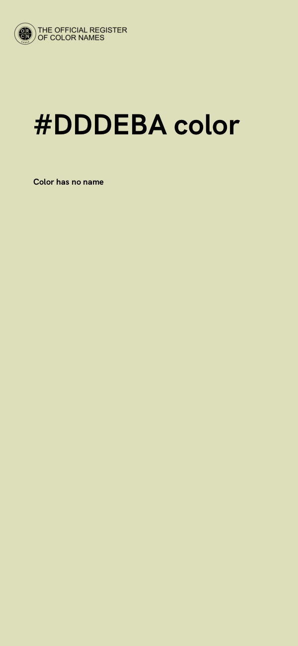 #DDDEBA color image