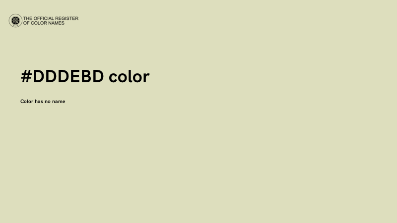 #DDDEBD color image