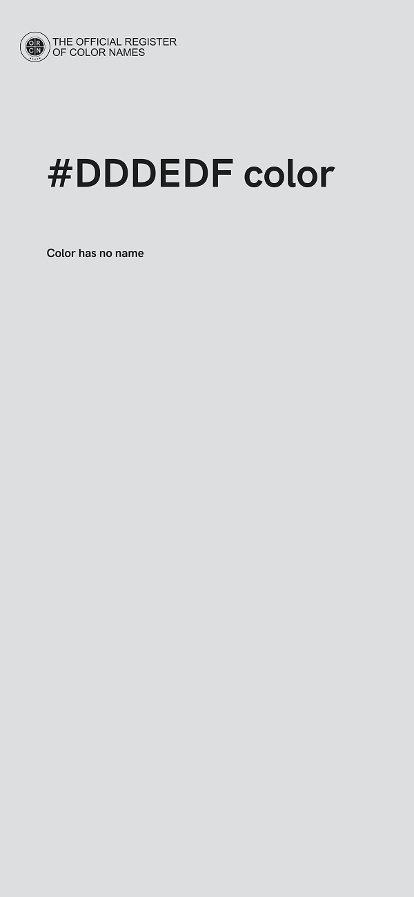 #DDDEDF color image