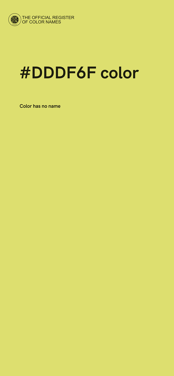 #DDDF6F color image