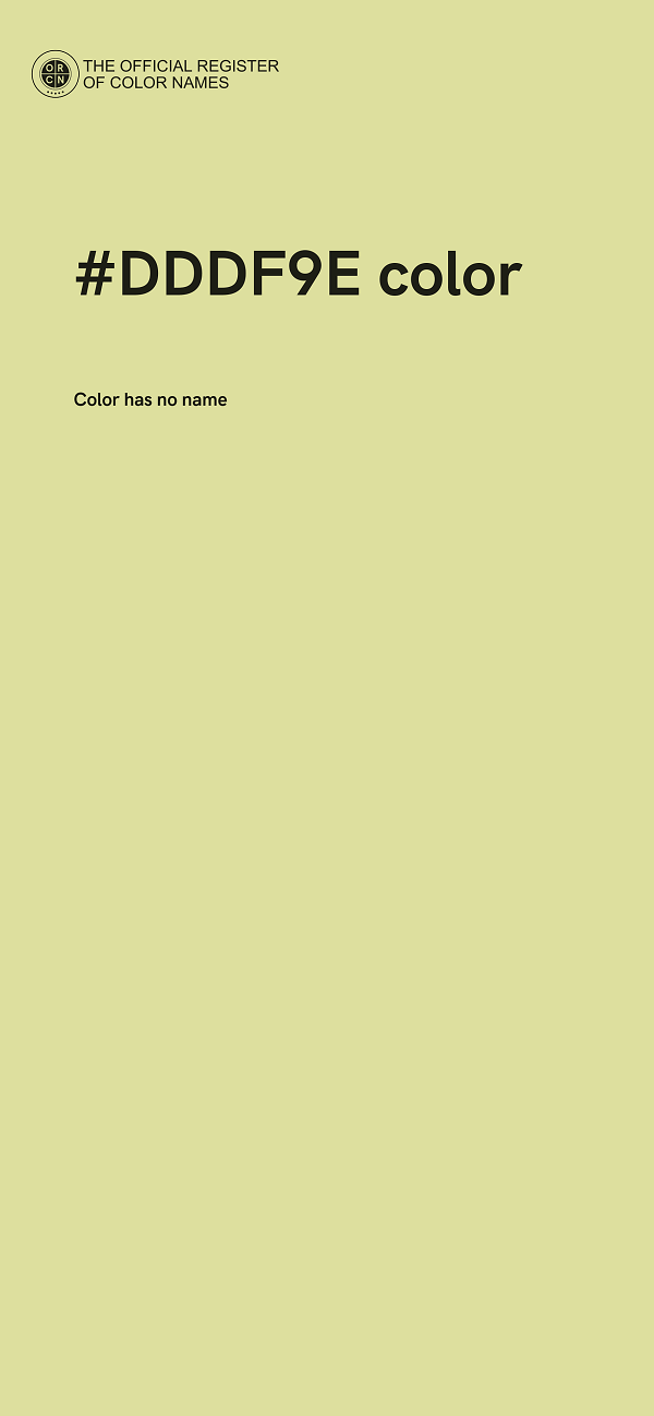 #DDDF9E color image