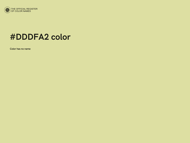 #DDDFA2 color image