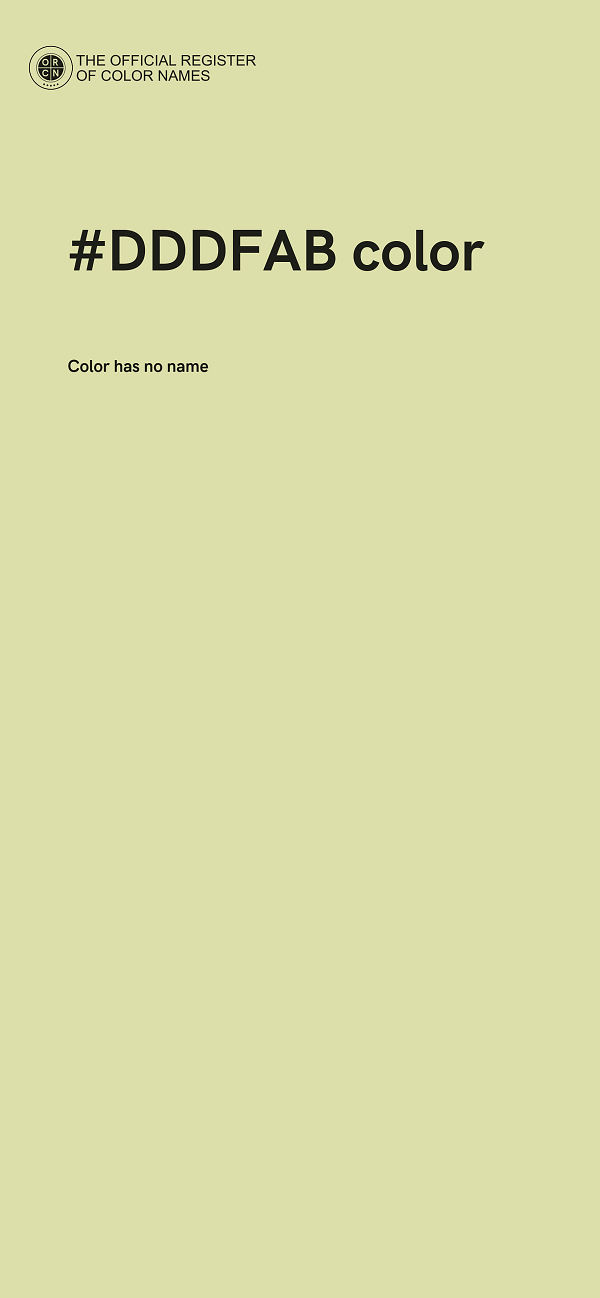 #DDDFAB color image