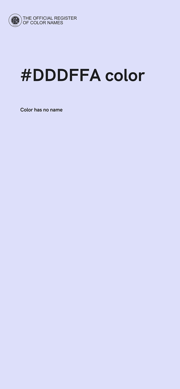 #DDDFFA color image