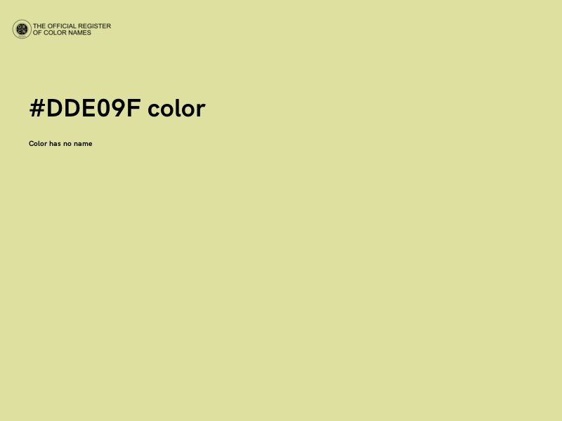 #DDE09F color image