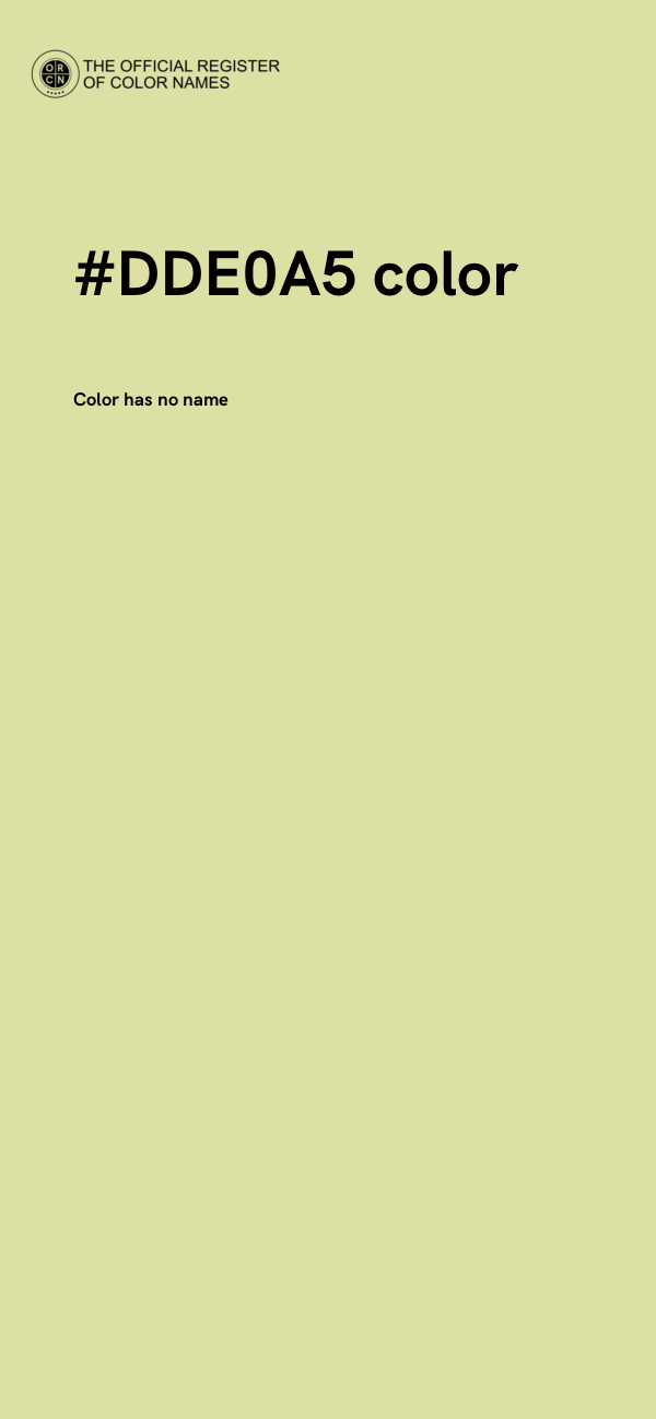 #DDE0A5 color image