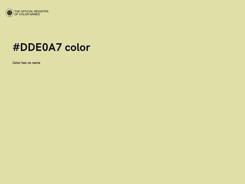 #DDE0A7 color image