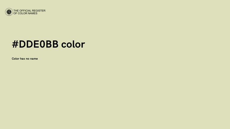 #DDE0BB color image