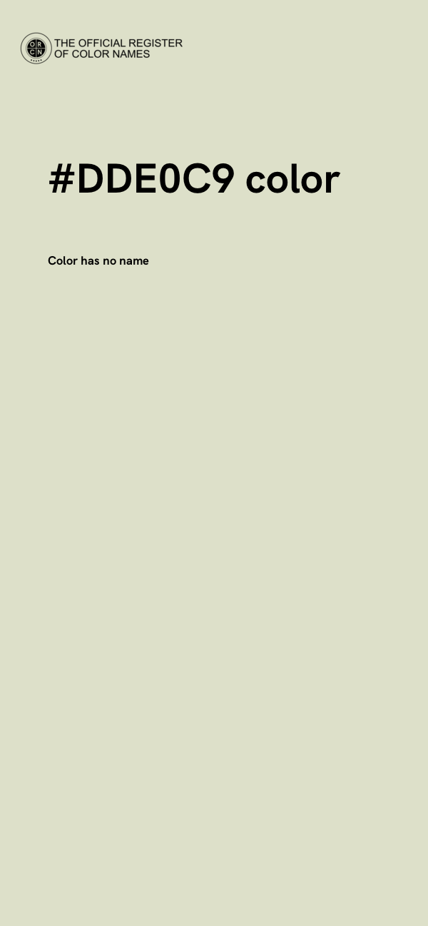 #DDE0C9 color image
