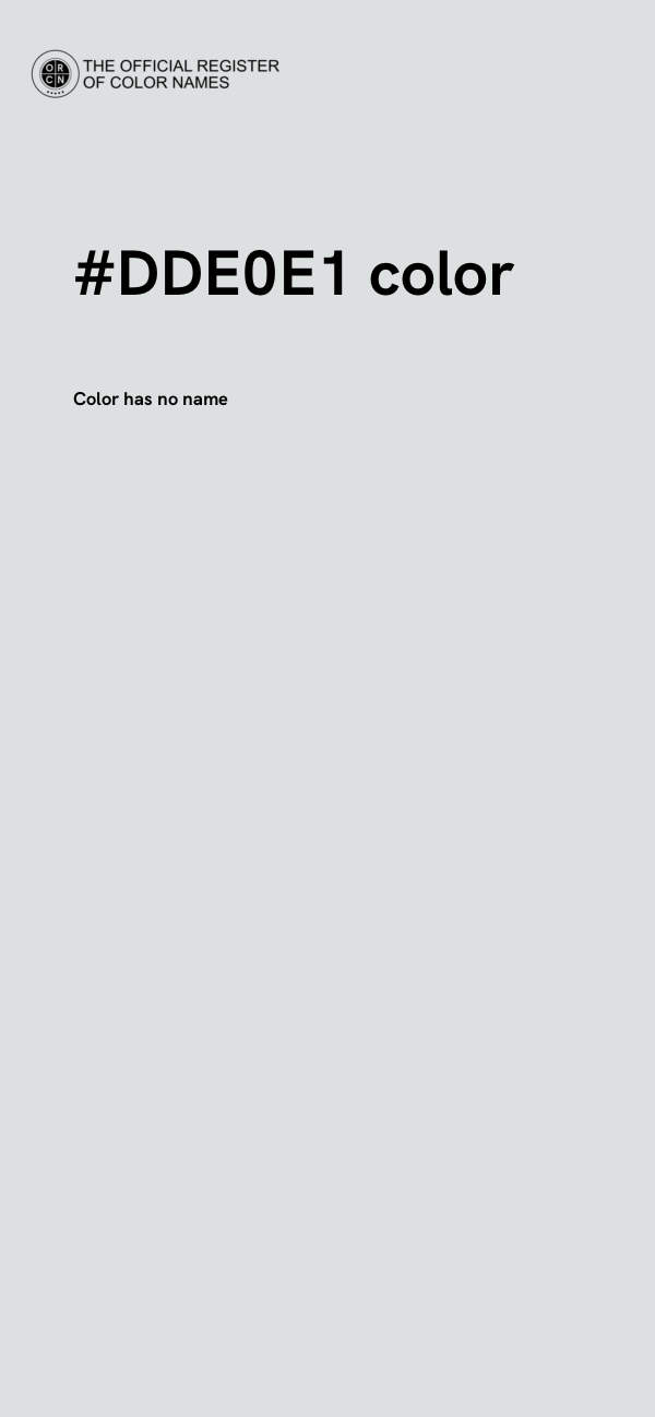 #DDE0E1 color image