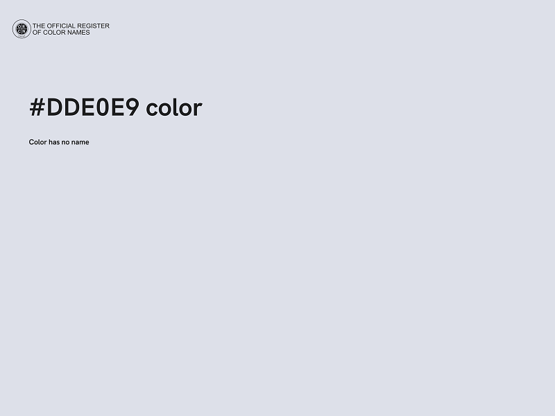 #DDE0E9 color image