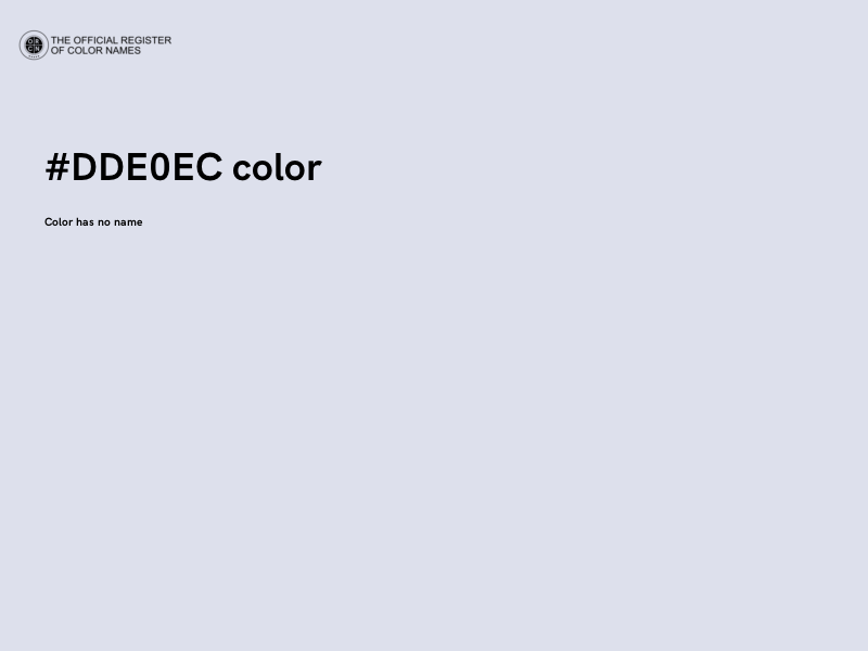 #DDE0EC color image