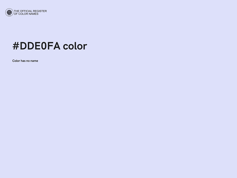 #DDE0FA color image