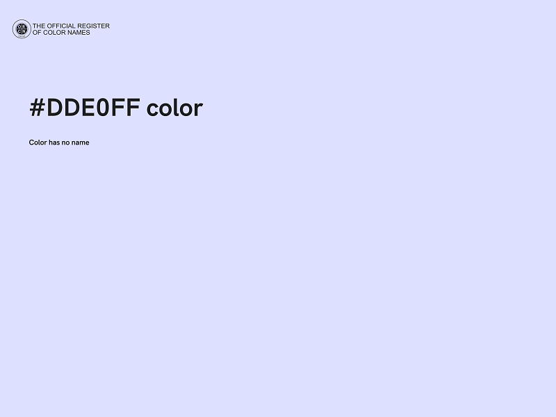 #DDE0FF color image