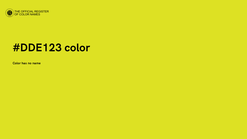 #DDE123 color image
